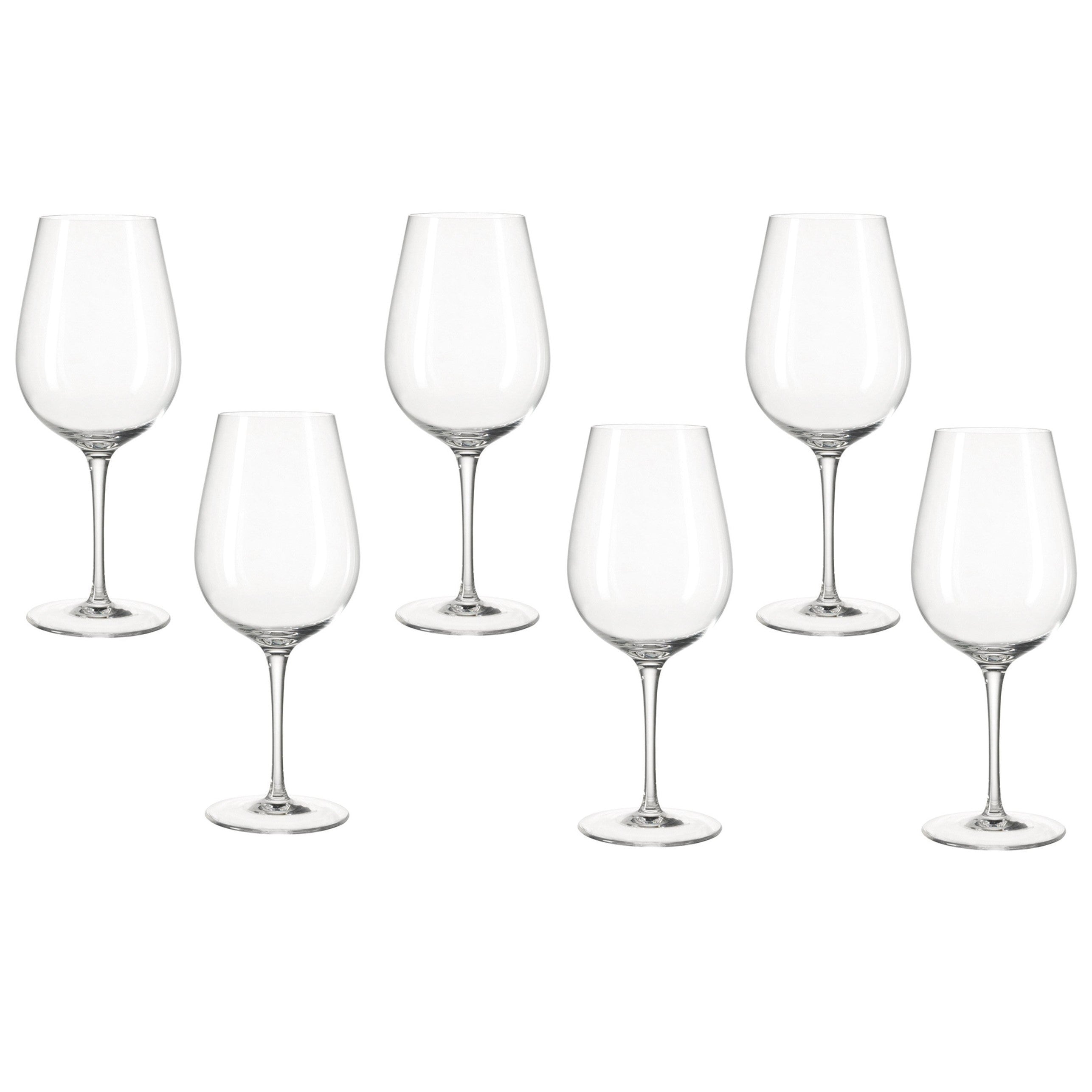 Leonardo TIVOLI Red Wine Glass Durable Teqton Glass Large 700ml - Set of 6