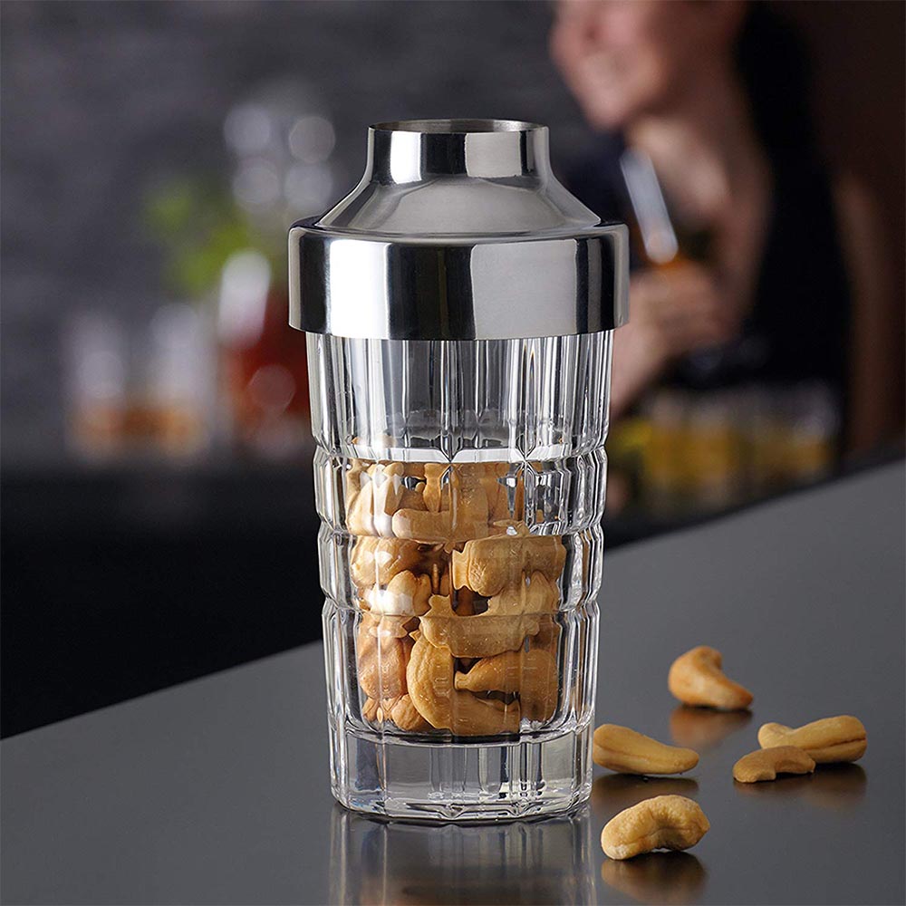 Leonardo Glass Snack Dispenser with Stainless Steel Lid Spiritii