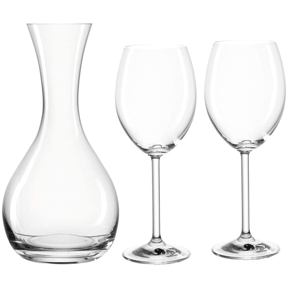 Montana Carafe & Red Wine Glasses Set 1.2L Decanter Jug & 2x 390ml Glasses