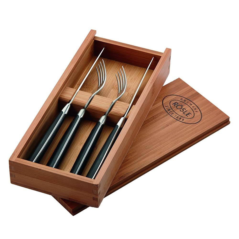 Roesle 4 Piece Steak Knife and Fork Set