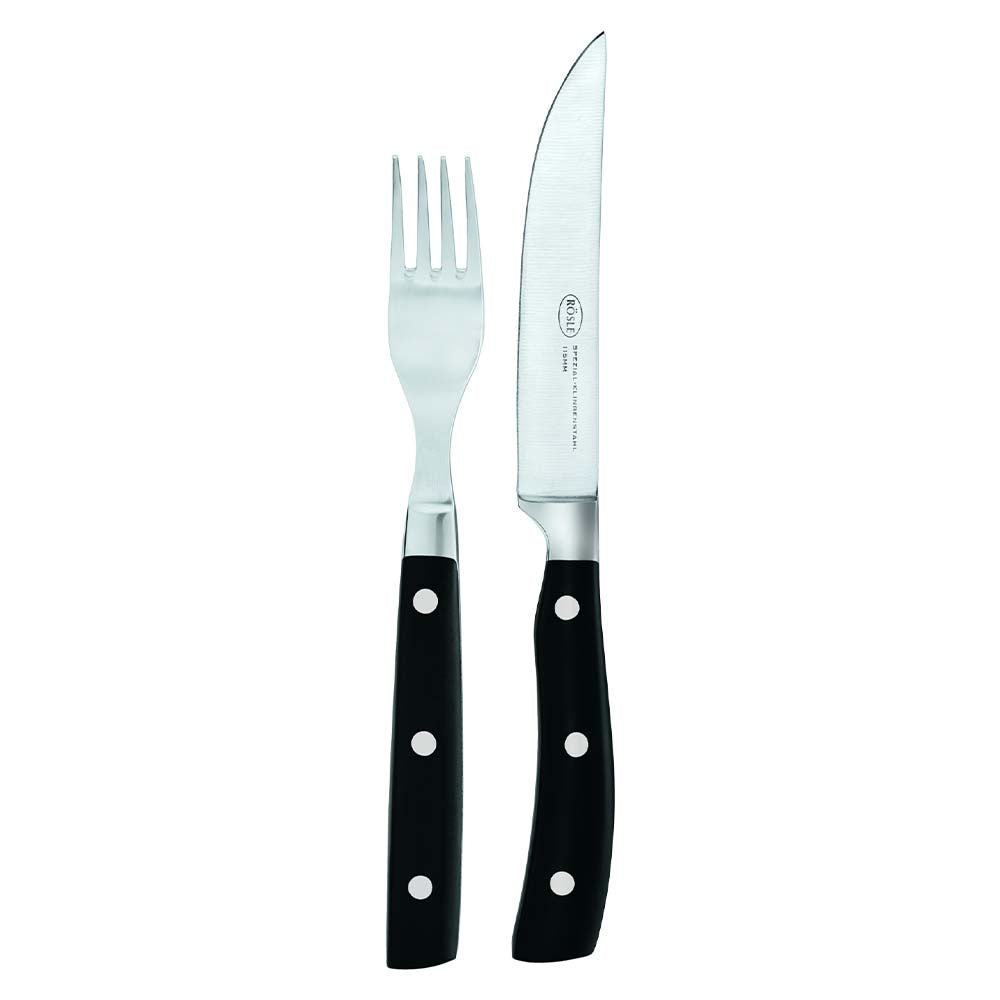 Roesle 4 Piece Steak Knife and Fork Set