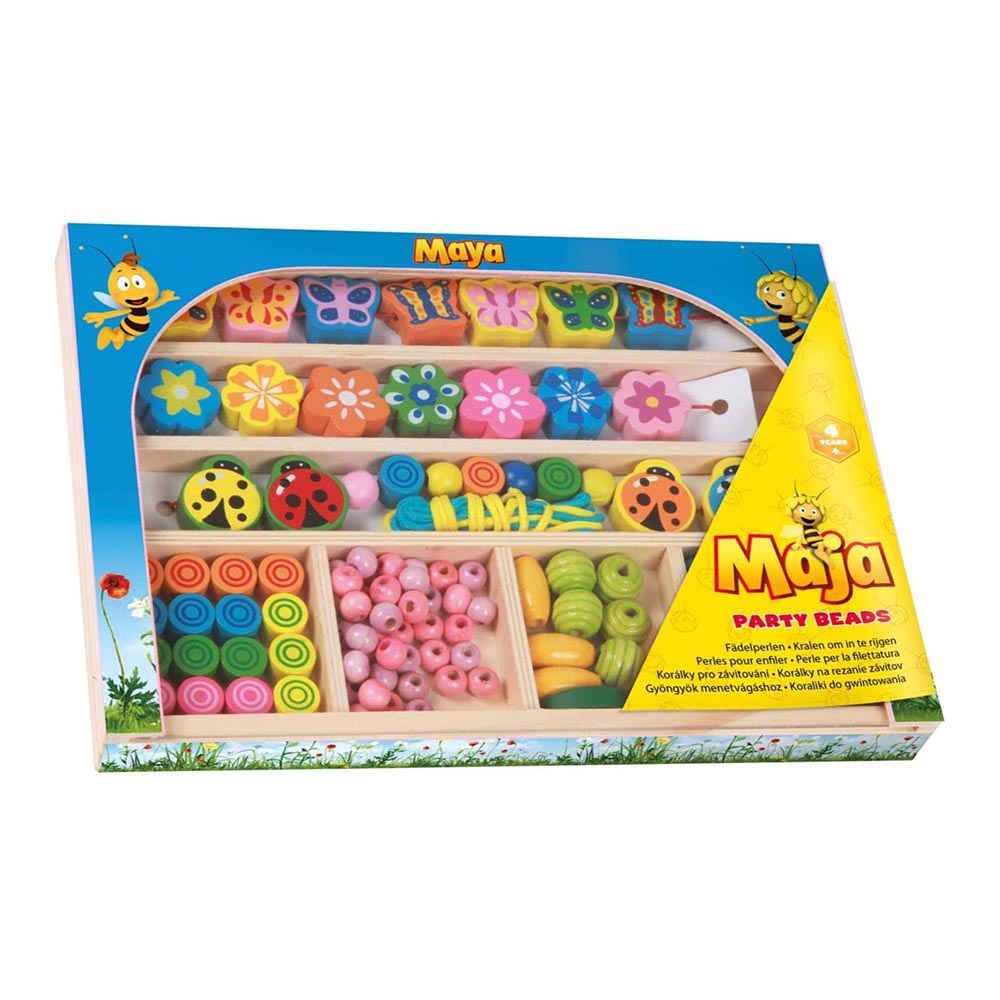 Lena Wooden Beads Arts & Crafts Jewellery Set: Maya the Bee 101+ Pieces