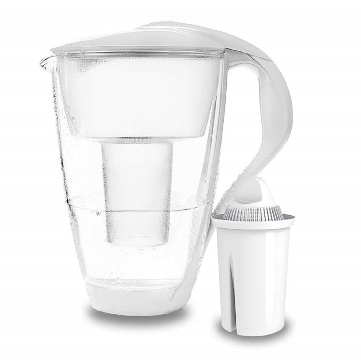 Demo - PearlCo Water Filter Jug Glass LED CLASSIC 2 Litre - White