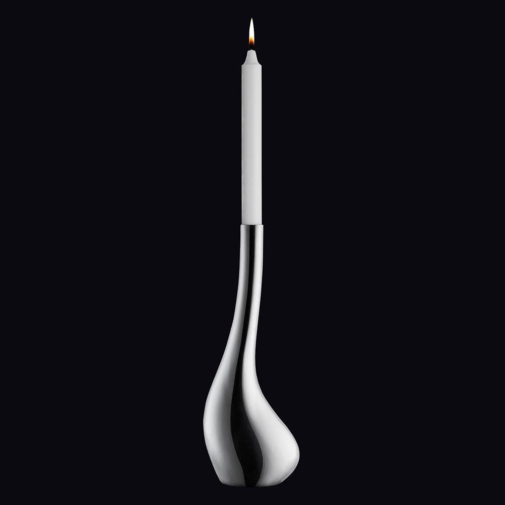 Vagnbys Mr Swan Candlestick Silver 30cm