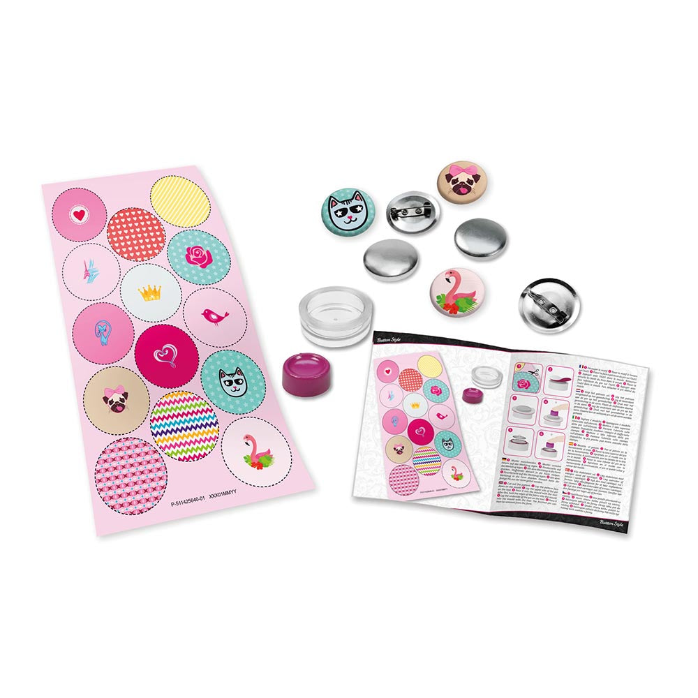 LENA Button Brooches: Make-Your-Own DIY Arts & Crafts Pin Brooch