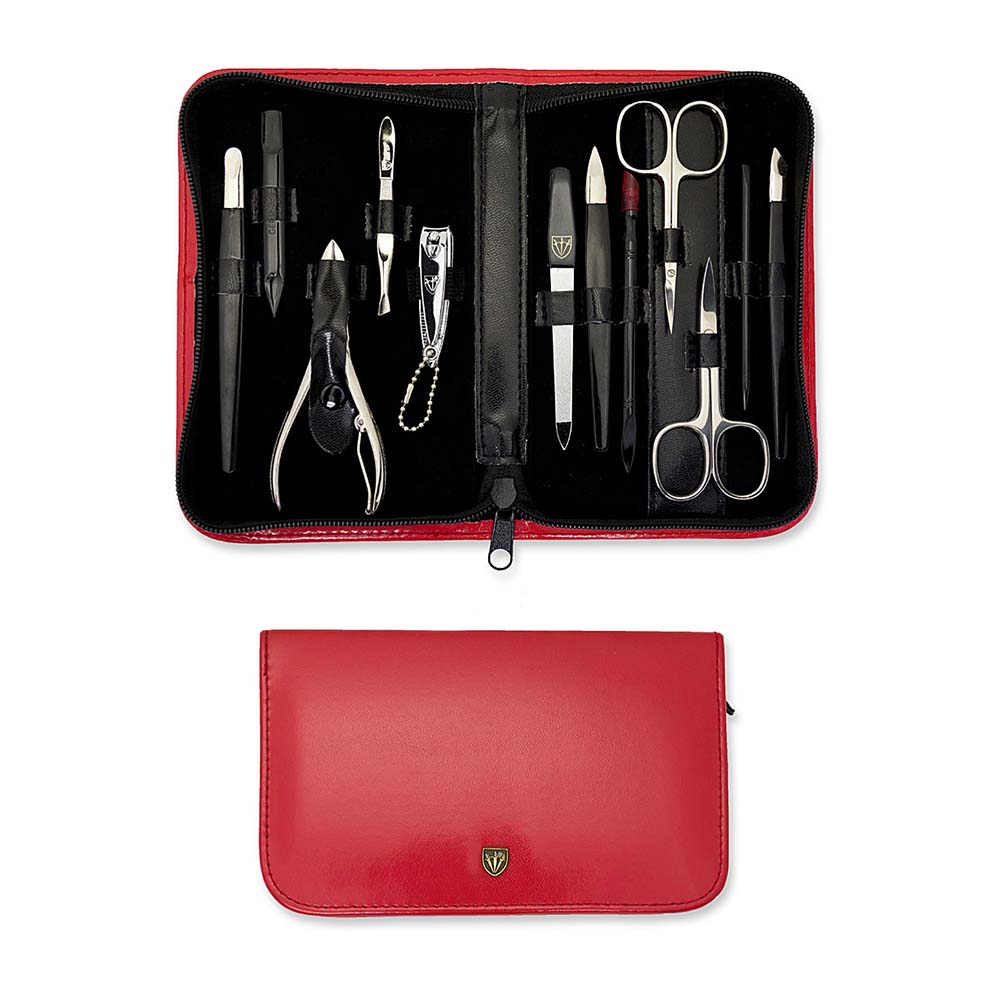 Kellermann 3 Swords Manicure Set Red 5204 PN CUT