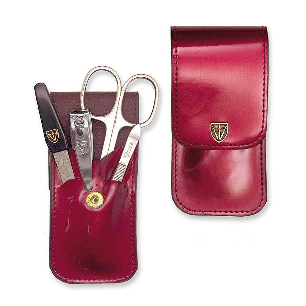 Kellermann 3 Swords Manicure Set Laquered Burgundy 5802 P G