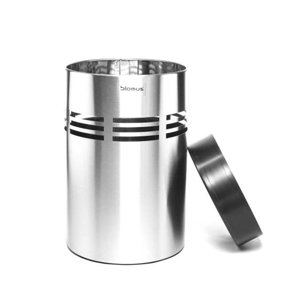 Blomus SLICE Wastepaper Bin Stainless-Steel Matte - 250 mm