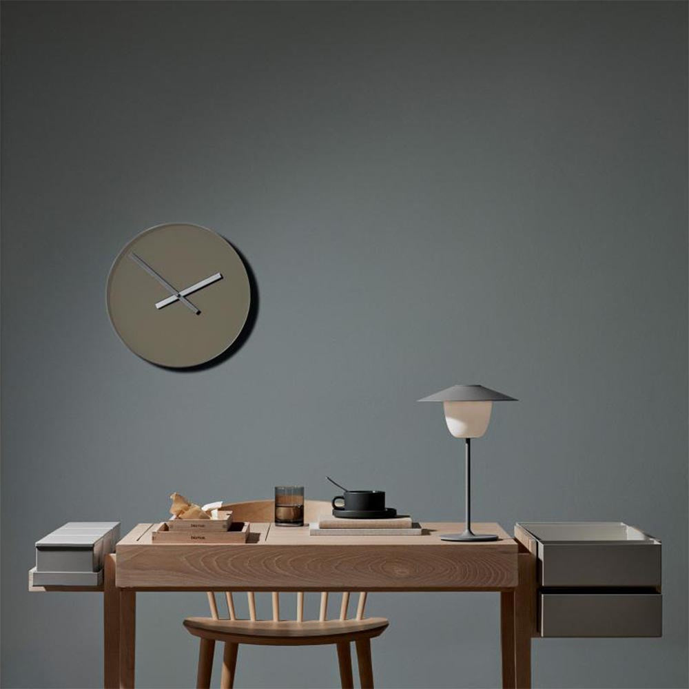 Blomus RIM Wall Clock 40cm - Tarmac & Steel Grey