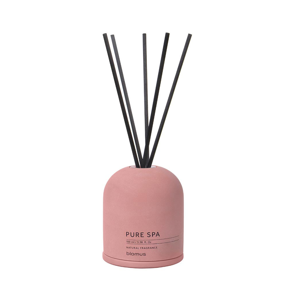 Blomus FRAGA Room Diffuser - Sea Salt & Sage Scent in Dark Pink Container 100ml