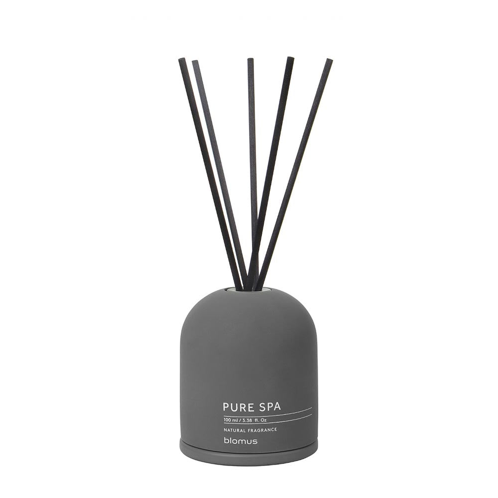 Blomus FRAGA Room Diffuser - Soft Linen Scent in Black-Grey Container 100ml