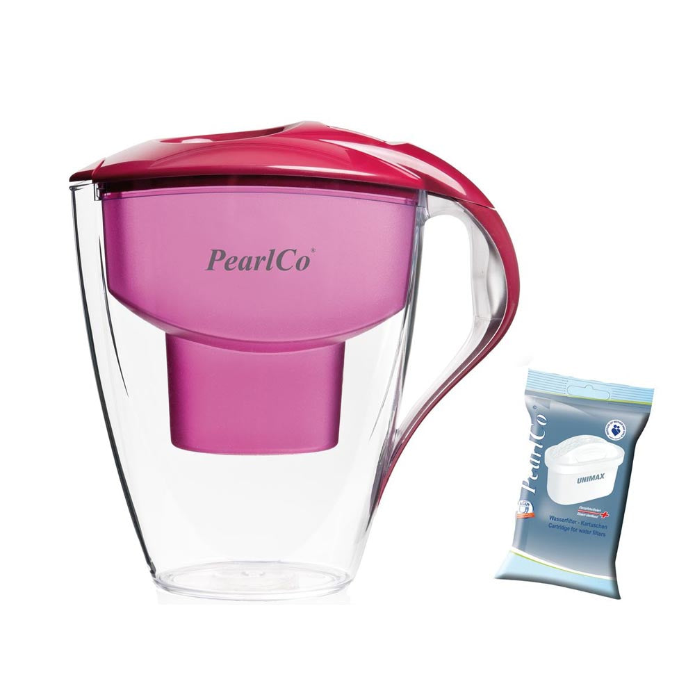 Demo - PearlCo Water Filter Jug Astra LED UNIMAX 3 Litre - Red