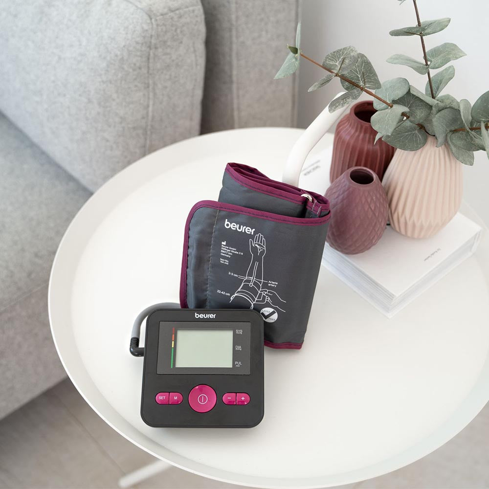 Demo - Beurer BM 27 Blood Pressure Monitor - Limited Edition Black & Purple