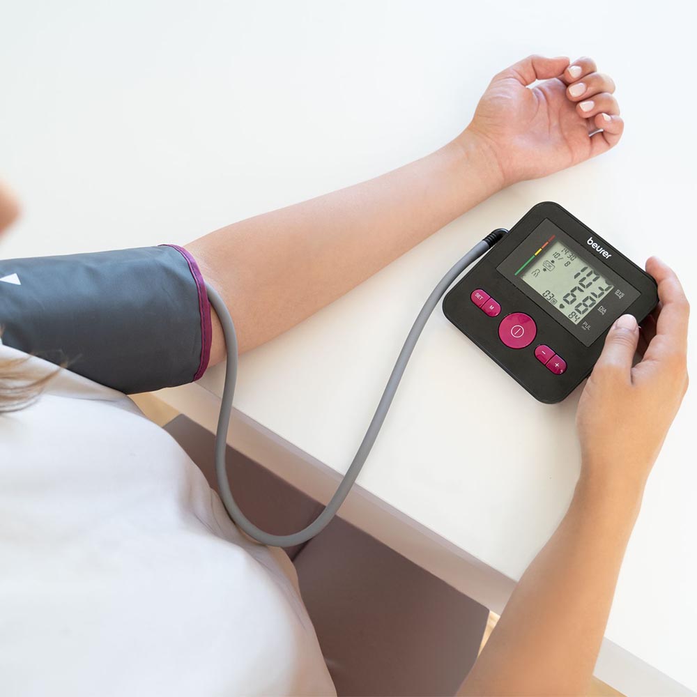 Demo - Beurer BM 27 Blood Pressure Monitor - Limited Edition Black & Purple