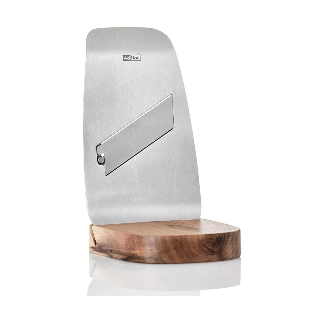 AdHoc Gourmet Ultra-Thin Slicer on Acacia Stand - TUFO