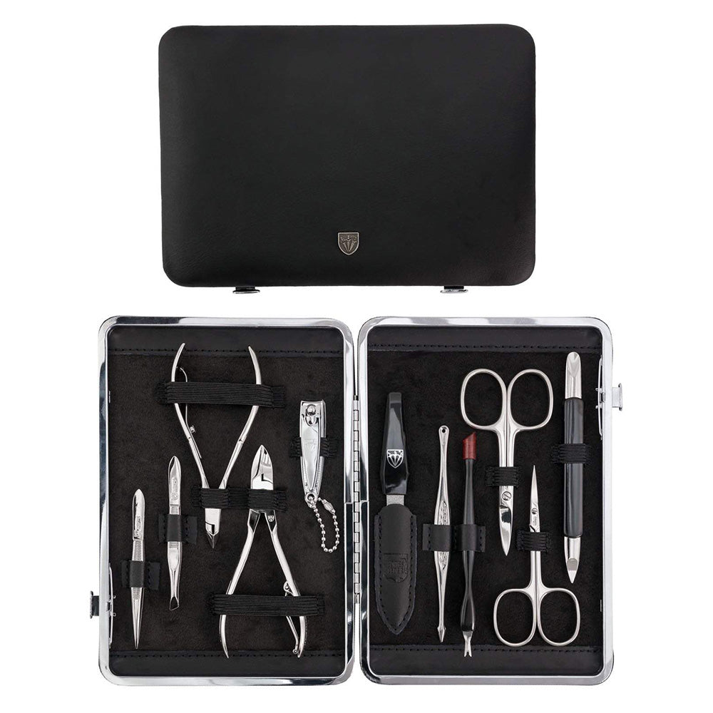 Kellermann Manicure Set Black Genuine Leather L 58382 P N