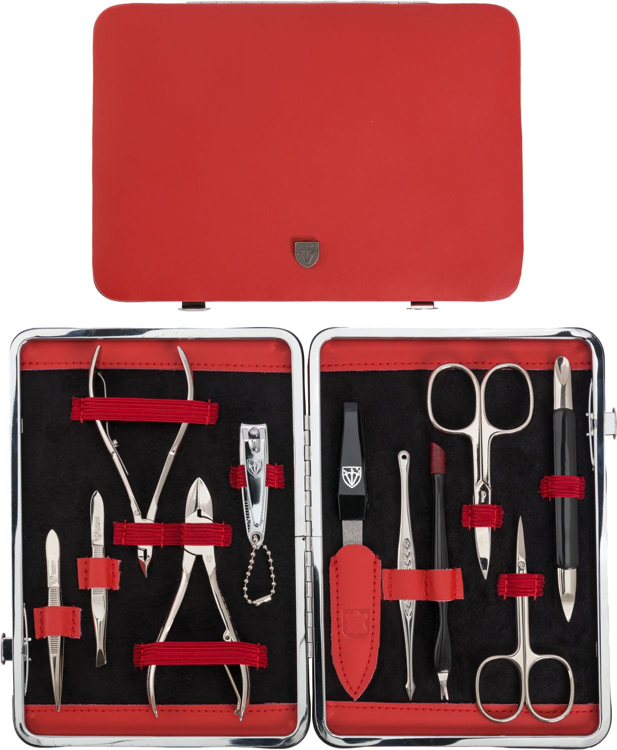 Kellermann Manicure Set Red Genuine Leather L 58383 P N