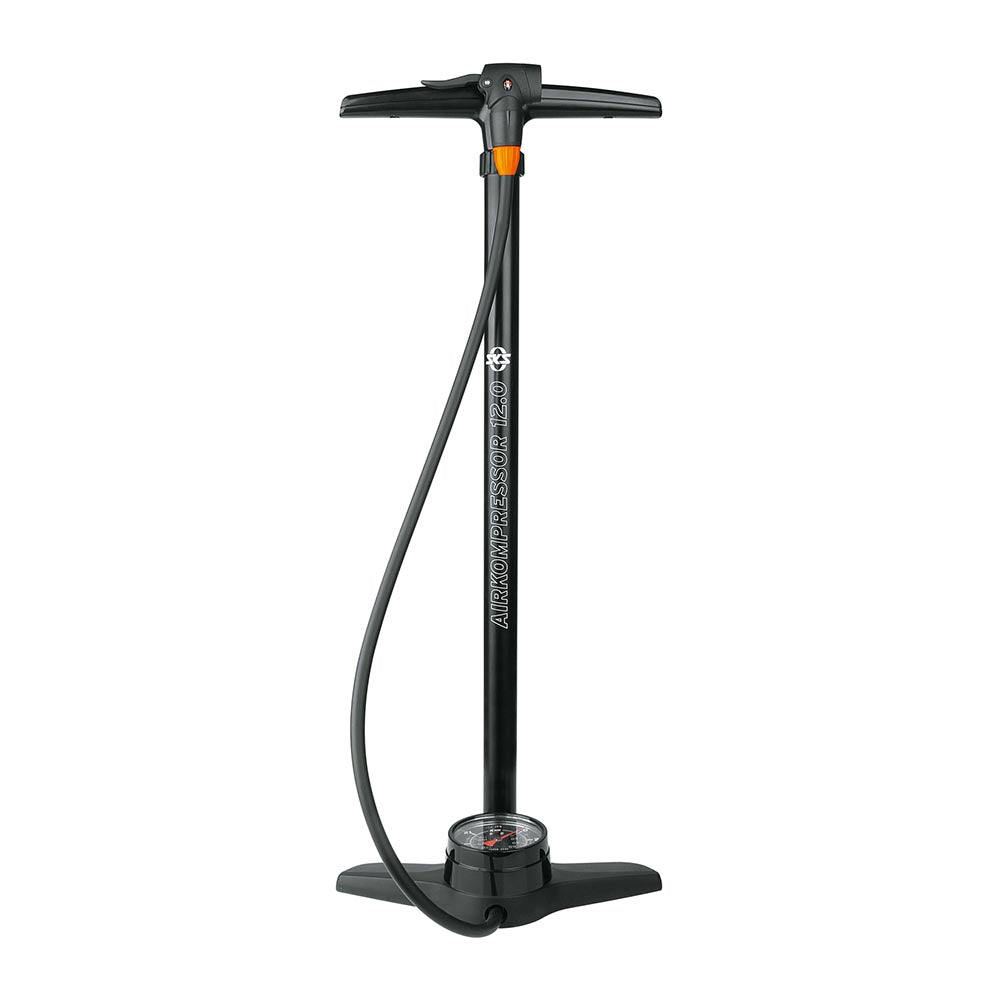 SKS Bike Multi-valve Floor Pump - AIRKOMPRESSOR 12.0 Black