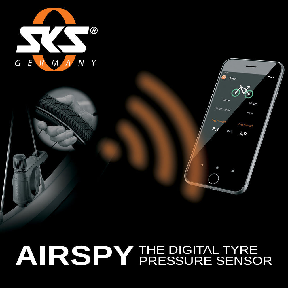 SKS Tyre Pressure Sensor for Bicycles AIRSPY AV/DV – Set of 2