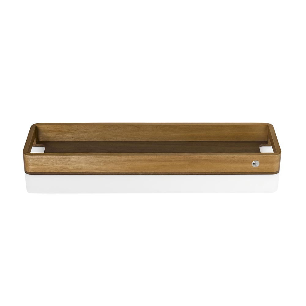 AdHoc Wooden Tray with Handles Serve or Store - SERVE SLIM 60x15,5x5cm