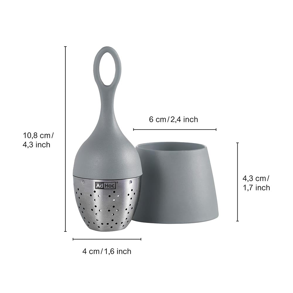 AdHoc Floating Tea Infuser - FLOATEA Grey