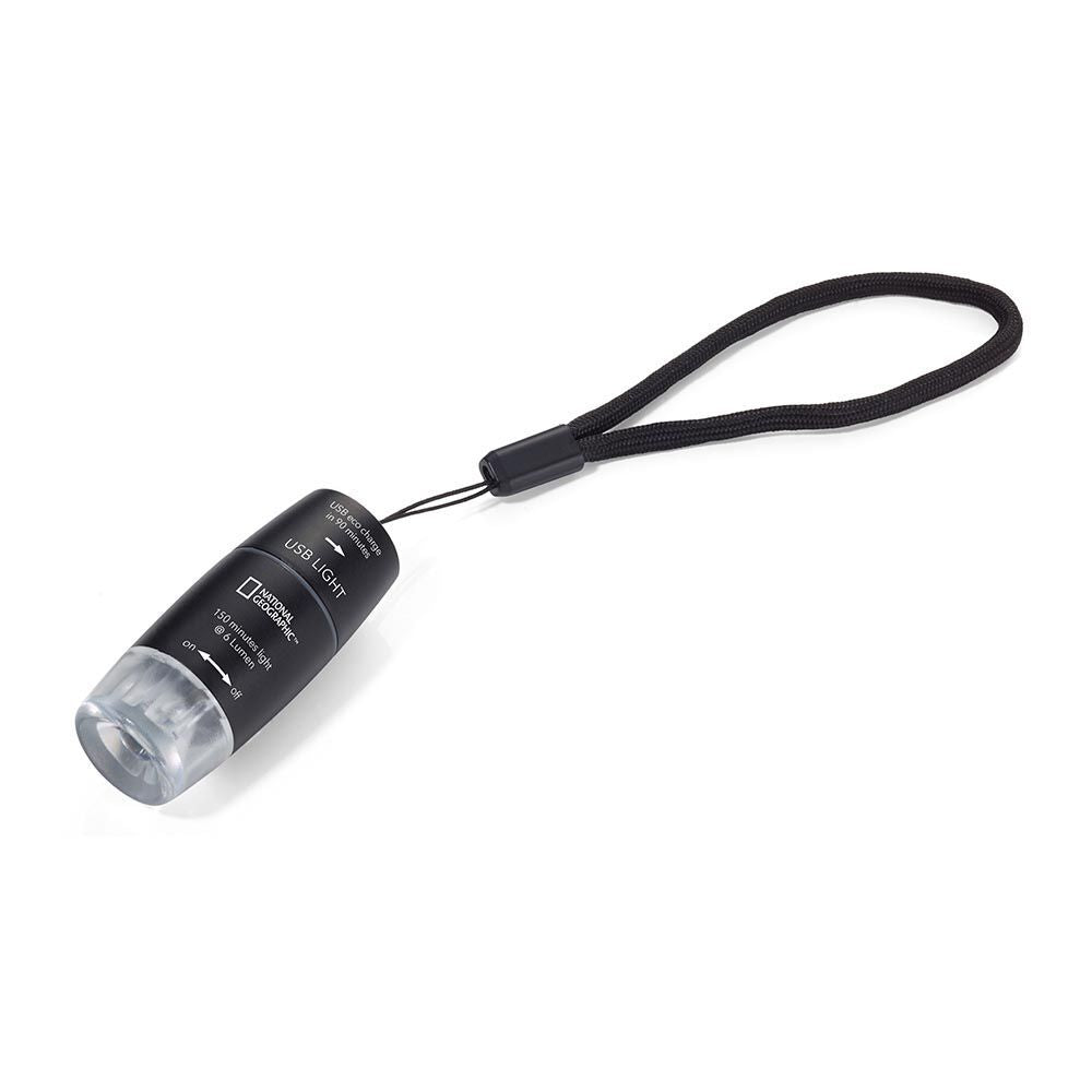 Troika Rechargeable Torch USB LIGHT with The National Geographic Society