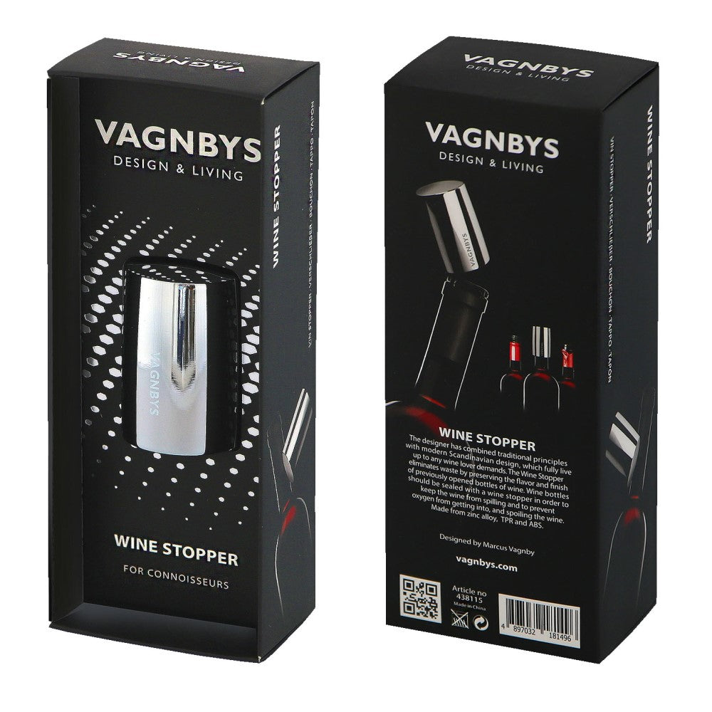 VAGNBYS Barware Wine Tool Set: Waiter's Tool & Wine Stopper - 2 Piece Set