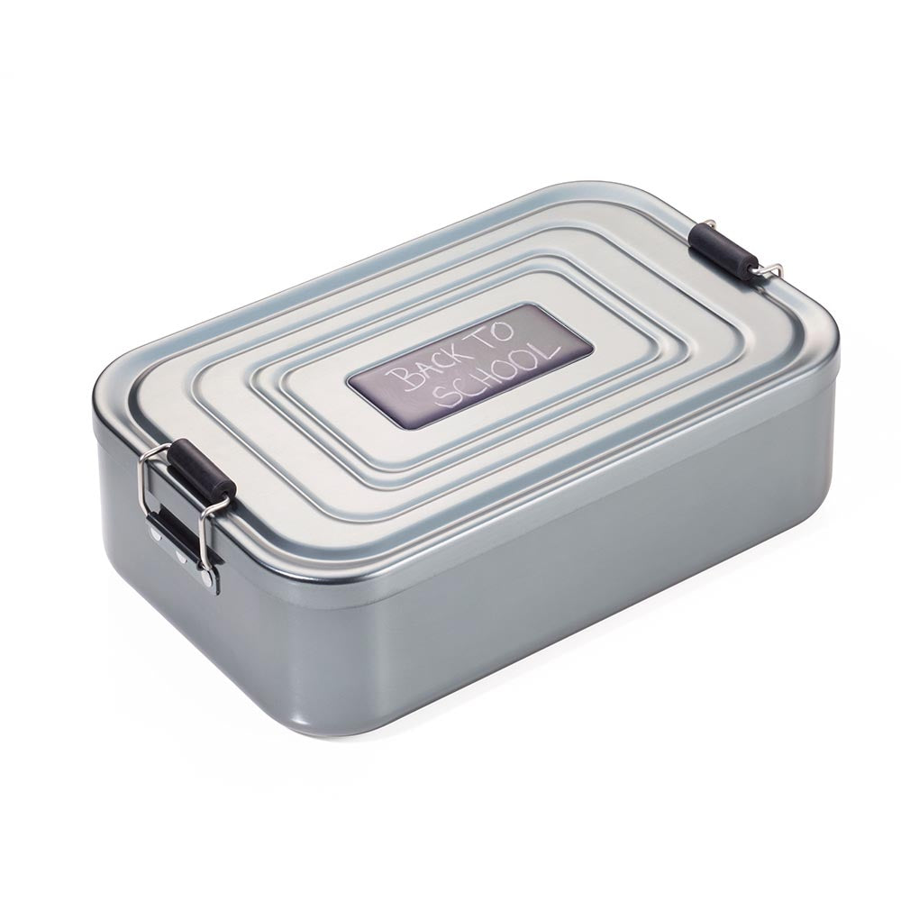 Troika Lunchbox XL with Clip-Lock Back To School - XL Aluminium