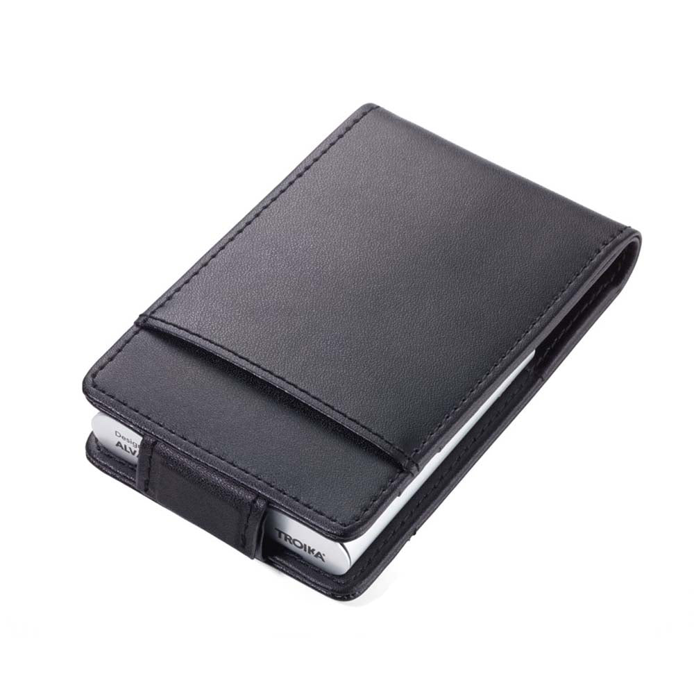 TROIKA - RFID Shielding Credit Card Case - Black and Silver