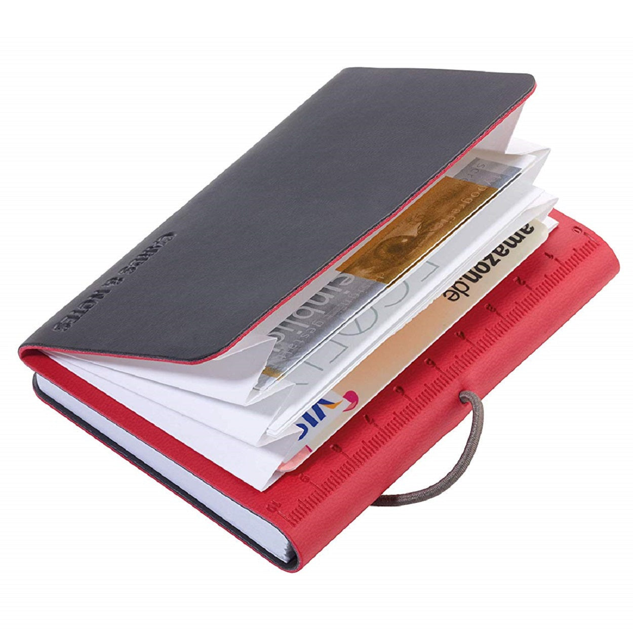 Demo - TROIKA Card Case Wallet and Notepad DIN A7 Red/Black