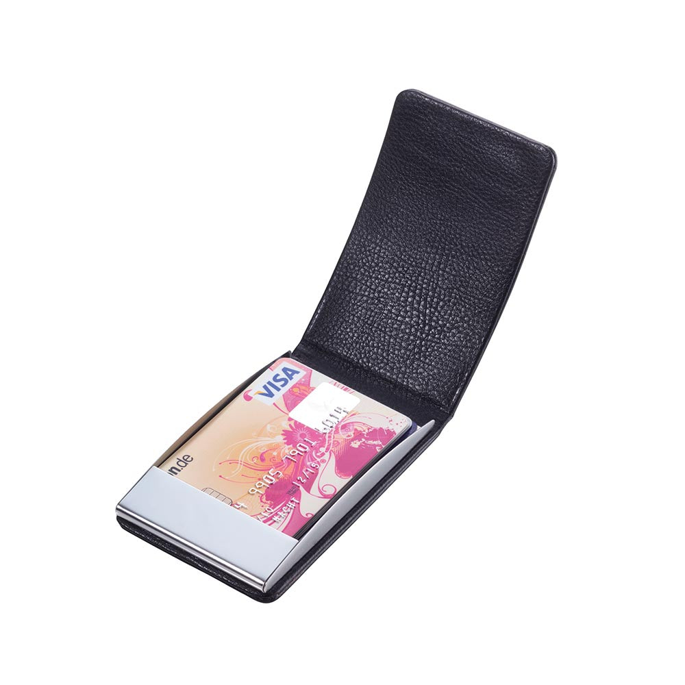 Demo - TROIKA Business and Credit Card Case with RFID Fraud Protection Black