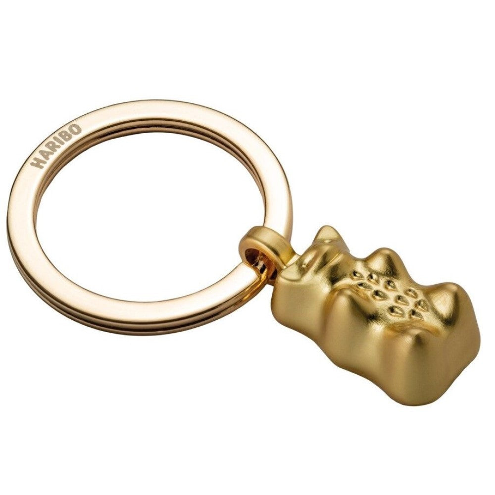 TROIKA Keyring HARIBO Gummy Bear on Split Keyring Gold