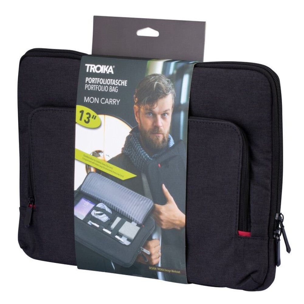 TROIKA Laptop Bag & Portfolio Document Bag for Tablet up to 13