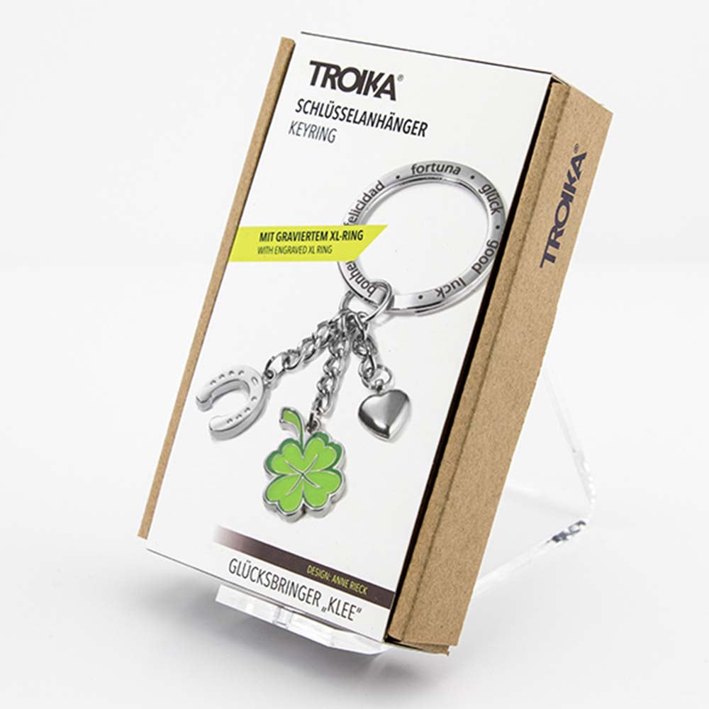 Troika Lucky Clover Keyring