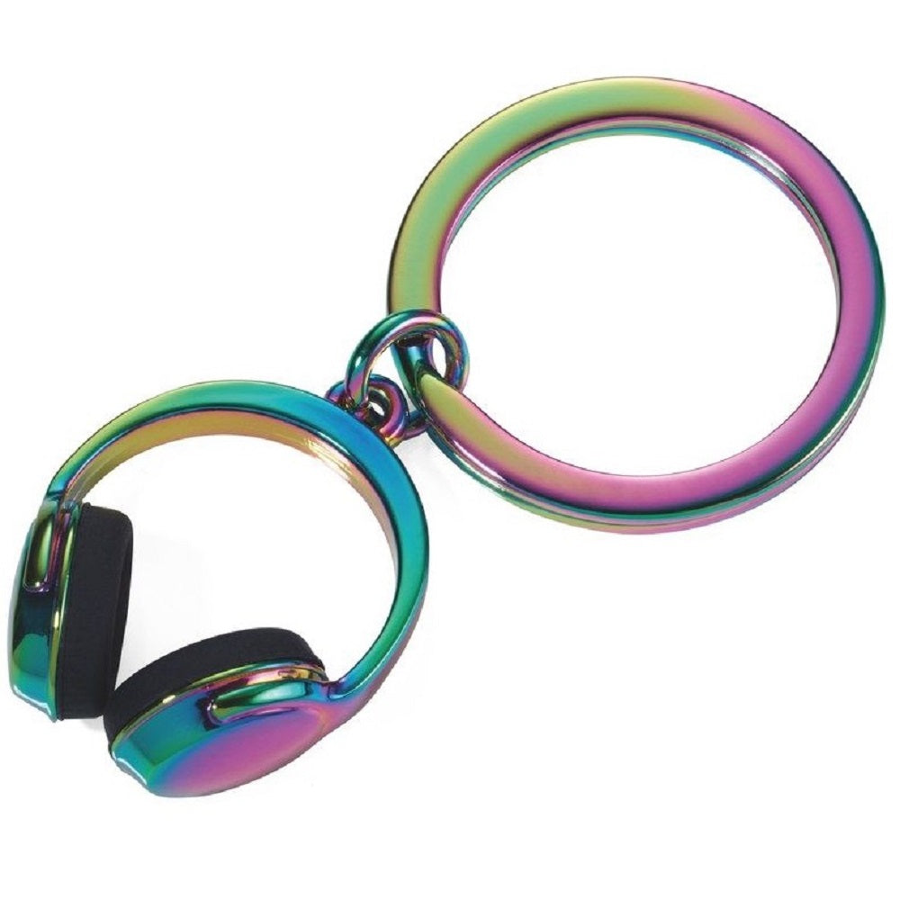 TROIKA Keyring with Headphones Charm – HEADPHONES MULTICOLOUR