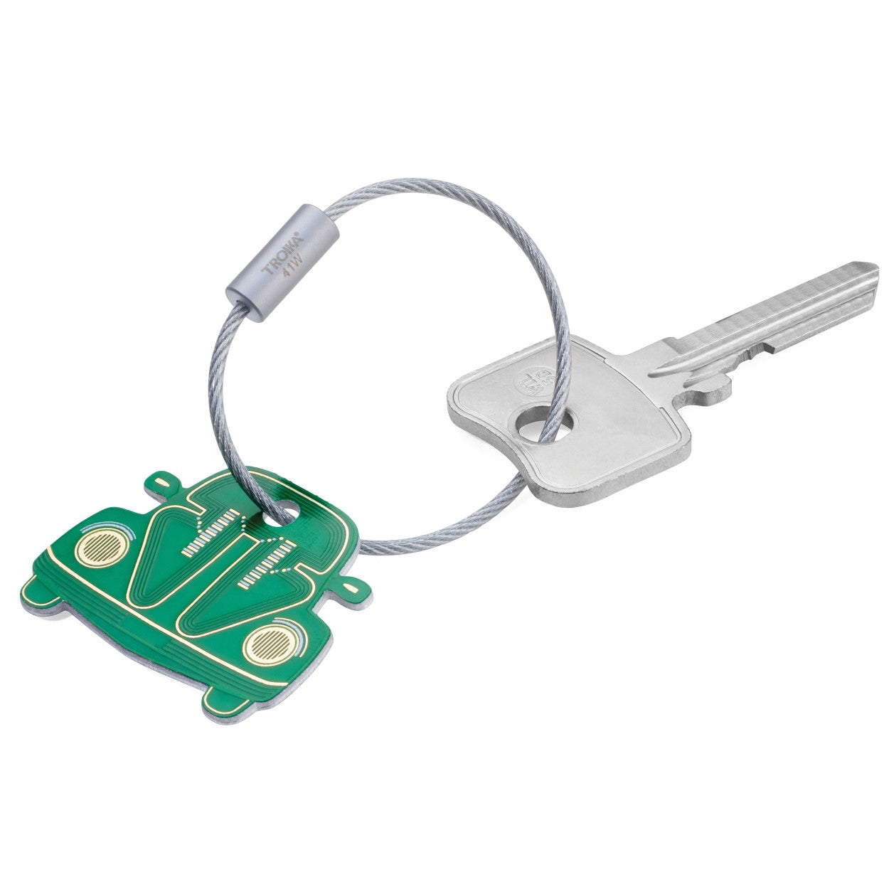 TROIKA Keyring Classic VW Beetle Circuit Board Look E-BEETLE