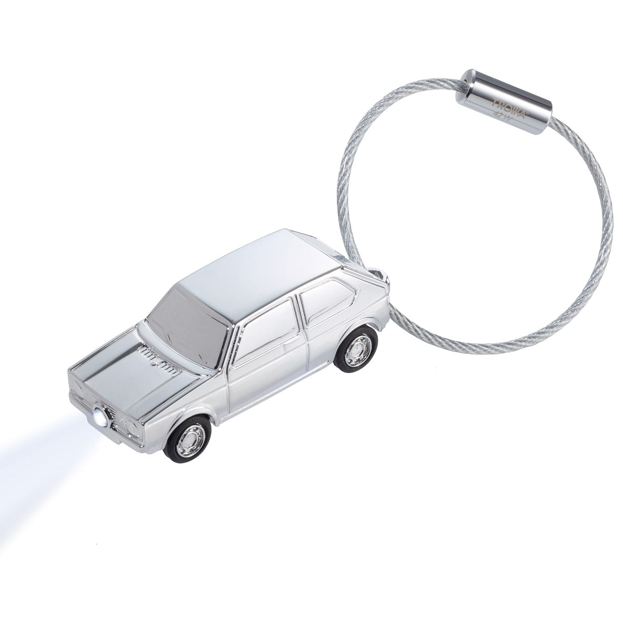 TROIKA Keyring GOLF GTI 1976 with White LED Light