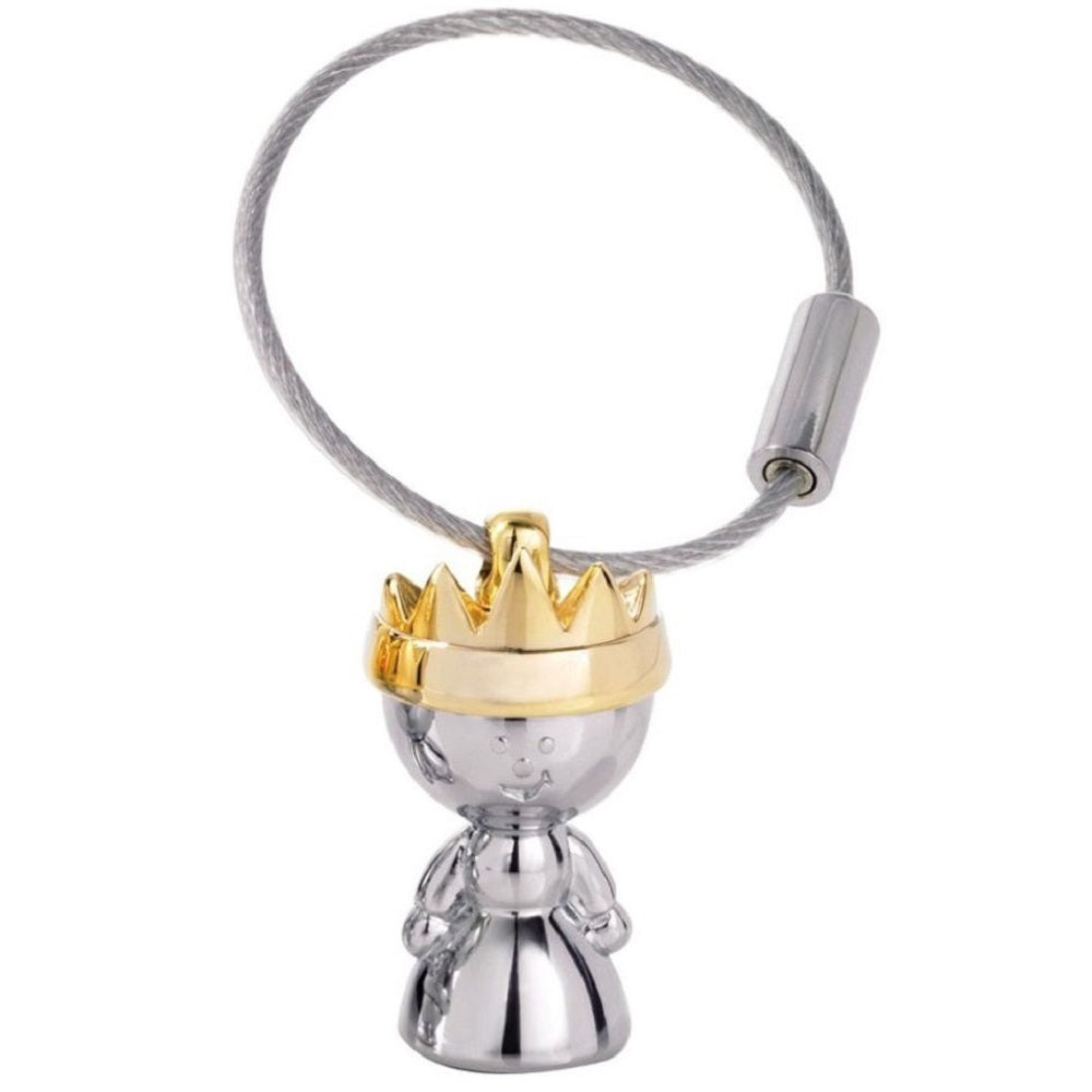 TROIKA Keyring LITTLE QUEEN - Silver and Gold Colours