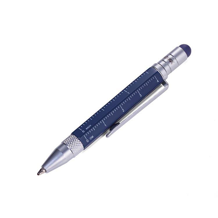 Demo - TROIKA Notepad DIN A7 with Multitasking Ballpoint Pen LILIPAD+LILIPUT Blue