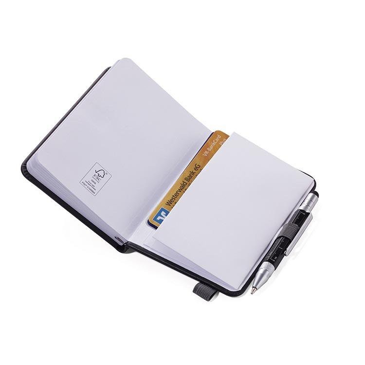 Demo - TROIKA Notepad DIN A7 with Multitasking Ballpoint Pen LILIPAD+LILIPUT Blue