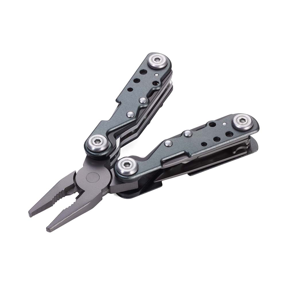 TROIKA Mini Tool Keyring with 10 functions MULTI-TOOL MINI - Grey