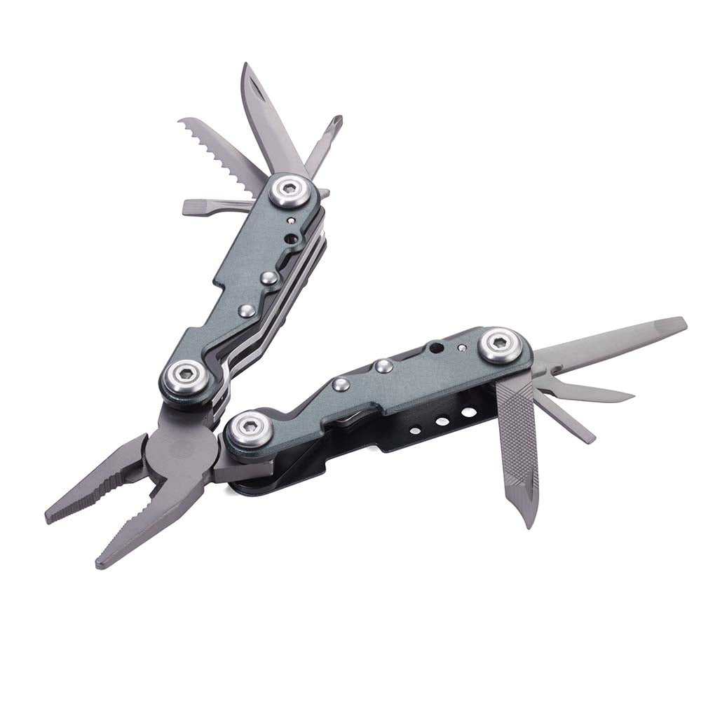 TROIKA Mini Tool Keyring with 10 functions MULTI-TOOL MINI - Grey