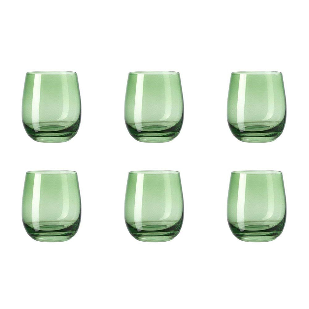 Leonardo Drinking Glass Tumbler - Green SORA 6 Piece