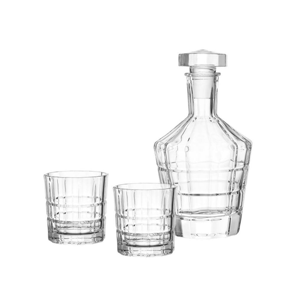 Demo - Leonardo Whisky Decanter and Tumbler Set Spiritii Three Pieces