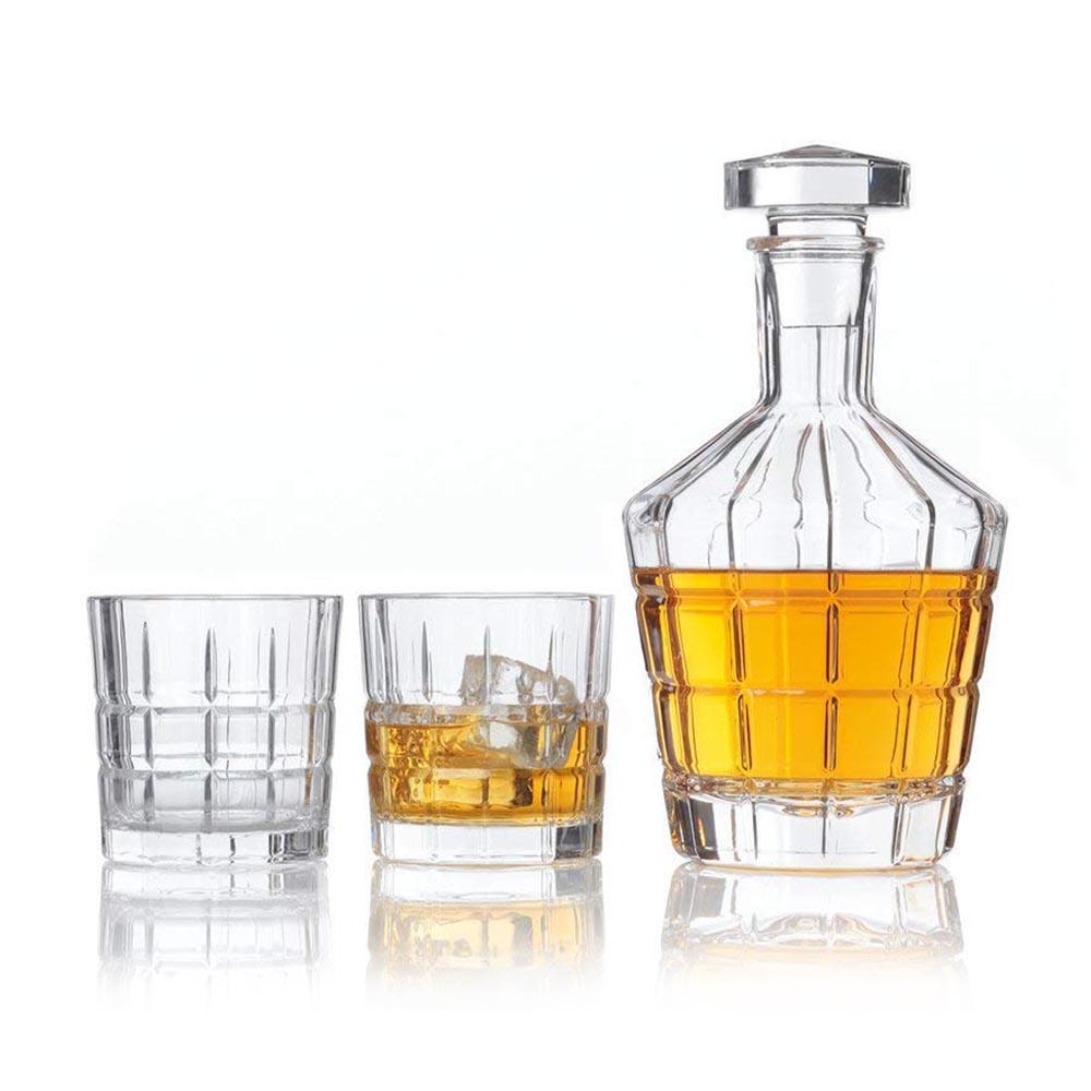 Demo - Leonardo Whisky Decanter and Tumbler Set Spiritii Three Pieces