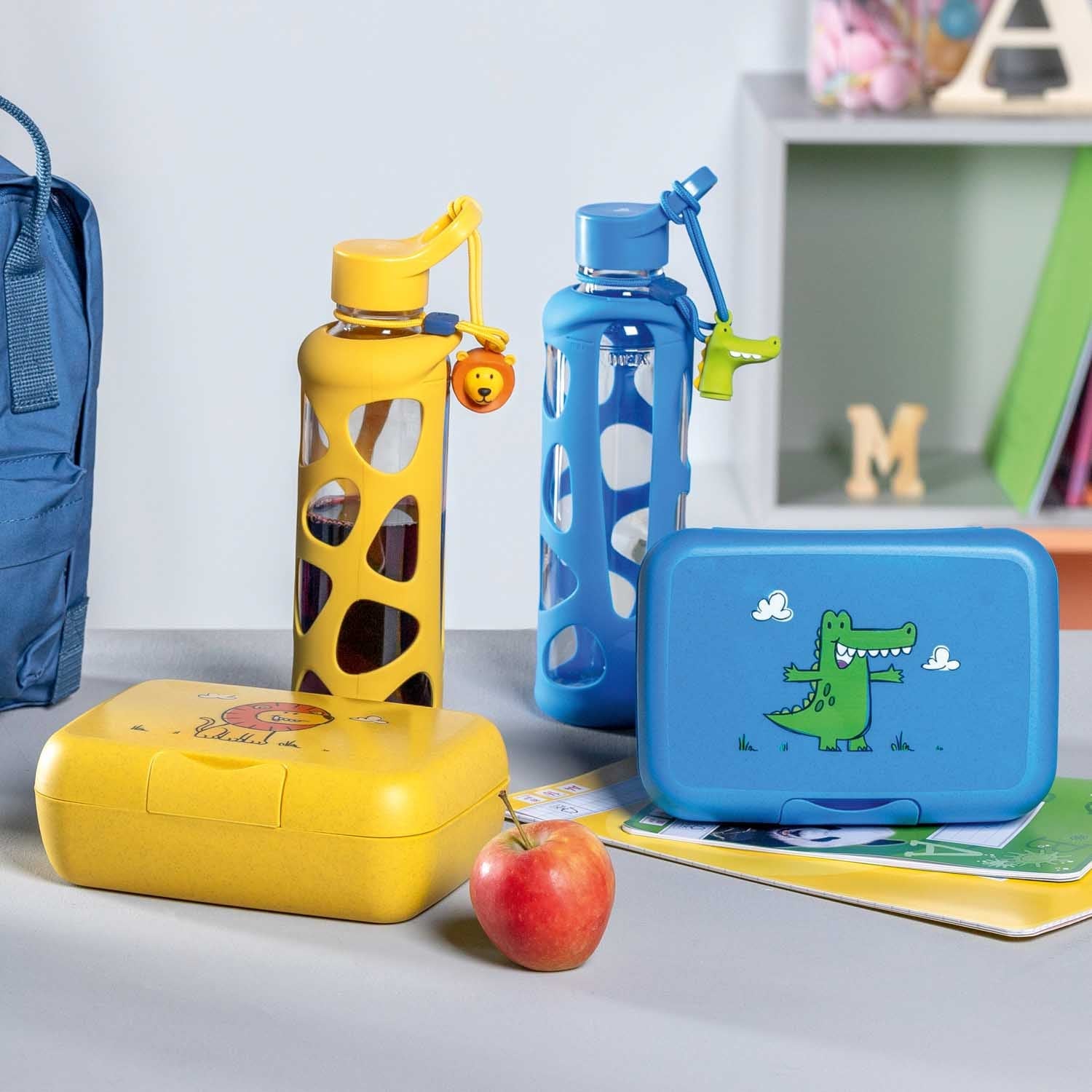 Leonardo Lunchbox for Children BPA-Free BAMBINI - Yellow Lion