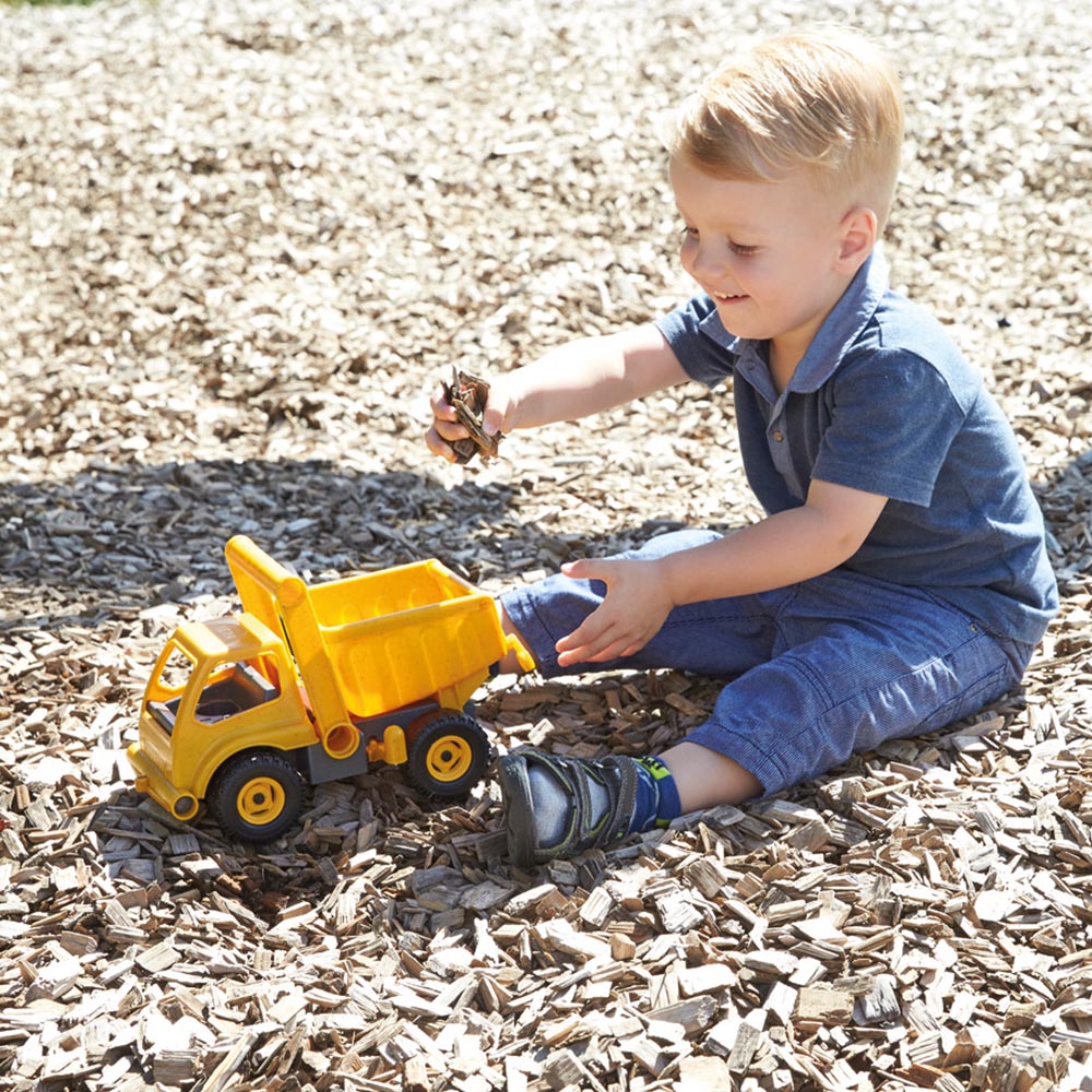 LENA Toy Dump Truck Boxed Eco-Actives Plastic-Wood Compound 27x 21.5x23cm