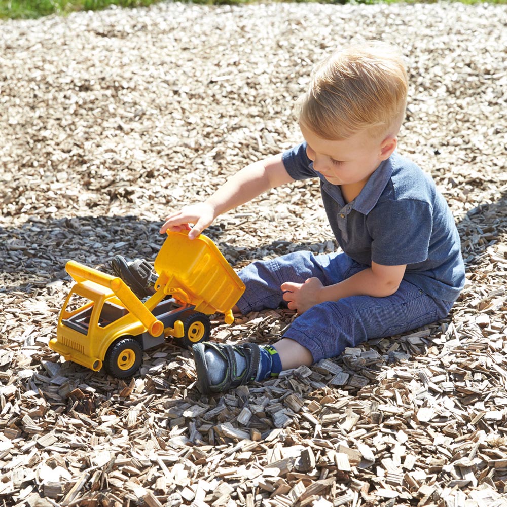 LENA Toy Dump Truck Boxed Eco-Actives Plastic-Wood Compound 27x 21.5x23cm