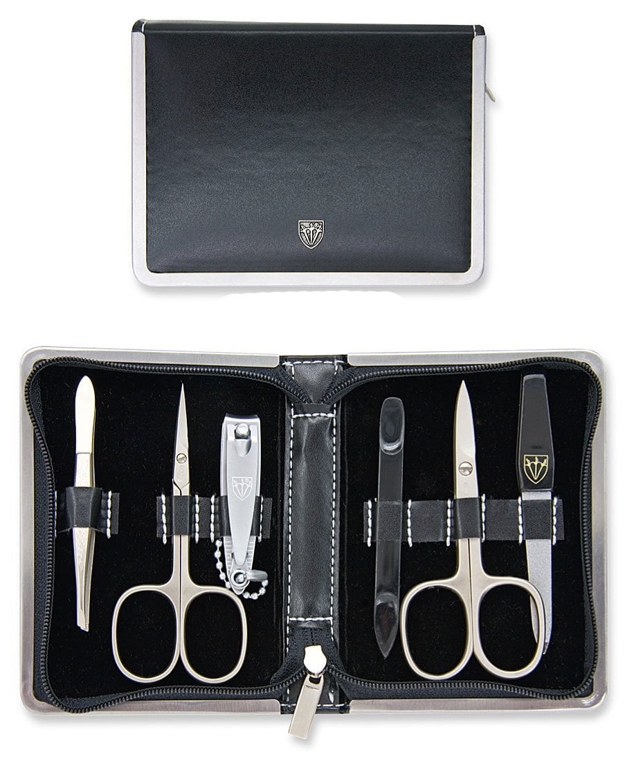 Kellermann Manicure Set Black Artificial Leather 5216 F N-MATT