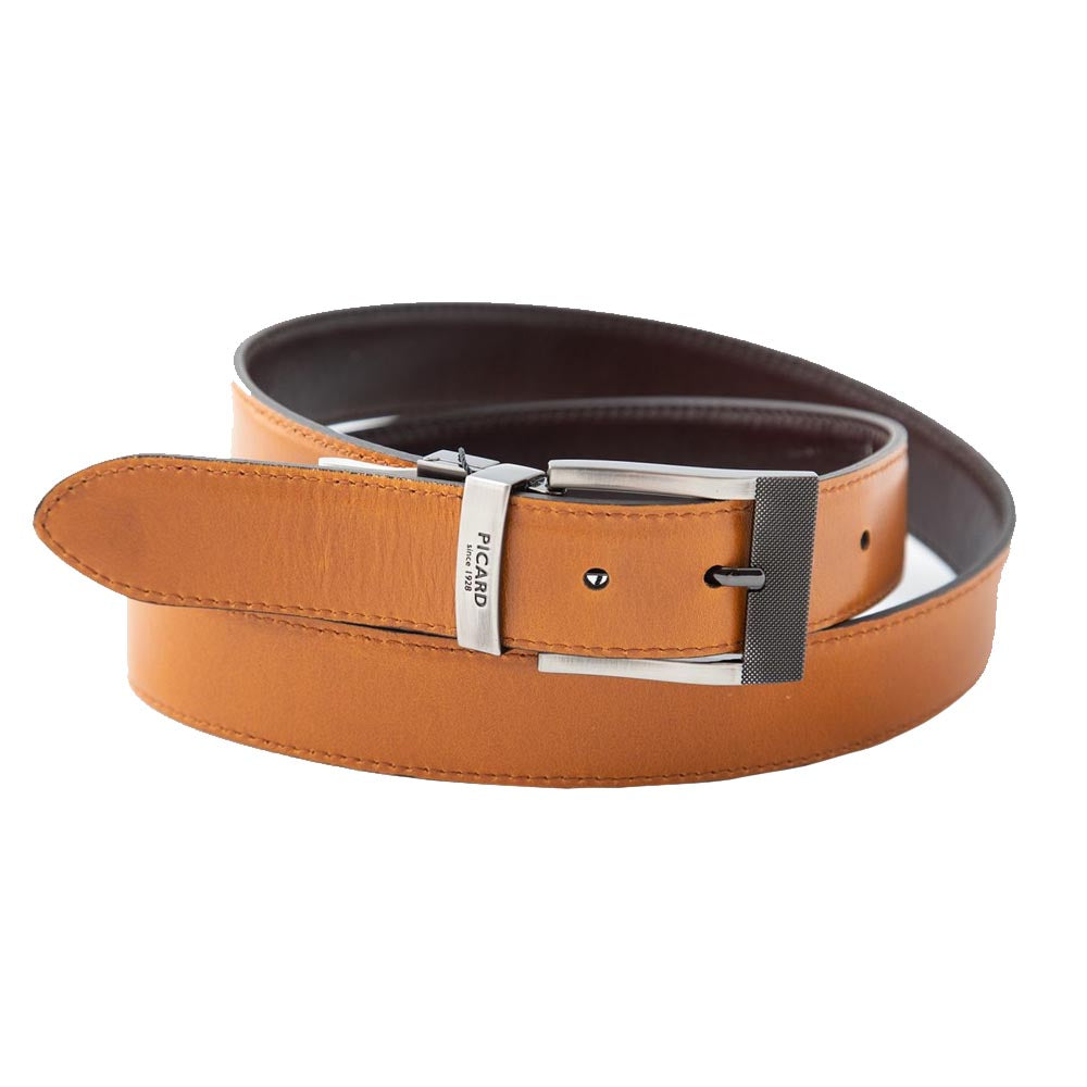 Picard Reversible Belt Genuine Leather - 5279 - Chocolate and Cognac